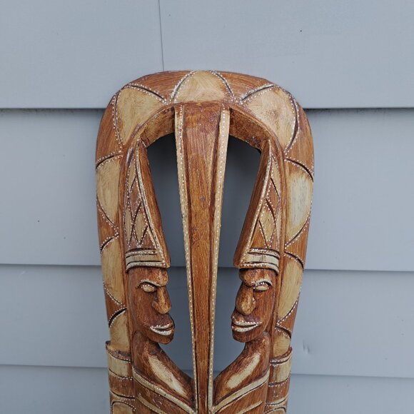 Vintage Indonesian Wood Tribal Mask - Picture 10 of 11